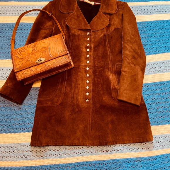 60’s leather jacket with removable fleece liner. - Picture 1 of 7